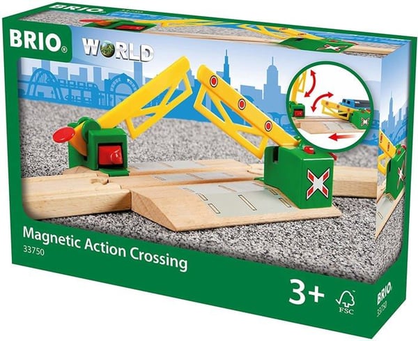 Brio 33750 magneettinen tasoristeys - Lisävaruste puiseen junapiiriin