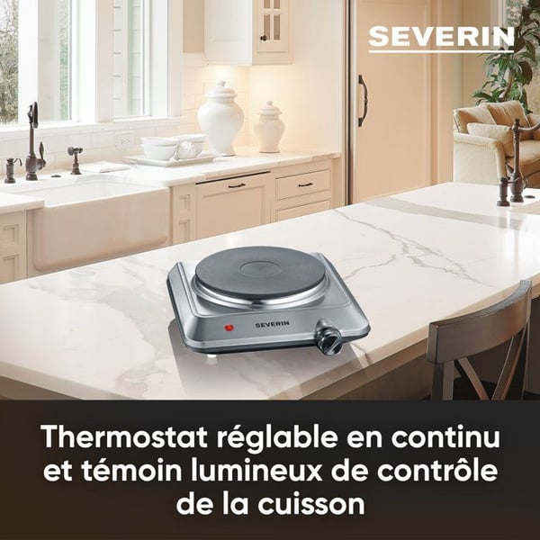 Portabel spisplatta SEVERIN - KP1092 - Gjutjärnshäll - 1500W