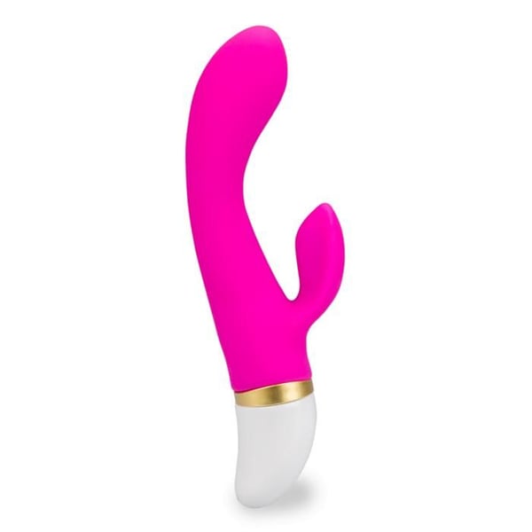 Batteridriven kanin vibrator - Fuchsia