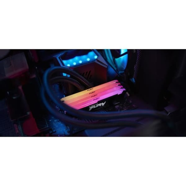 RAM-hukommelse - KINGSTON - FURY Beast - RGB - 32 GB (2 x 16 GB) - DDR4 - 3200 MHz CL16 - (KF432C16BB2AK2/32)