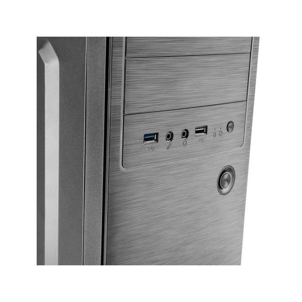 PC-kabinett ATX - Tacens - 2INITIOX - Polerat Aluminium - 120mm Fläkt - Svart