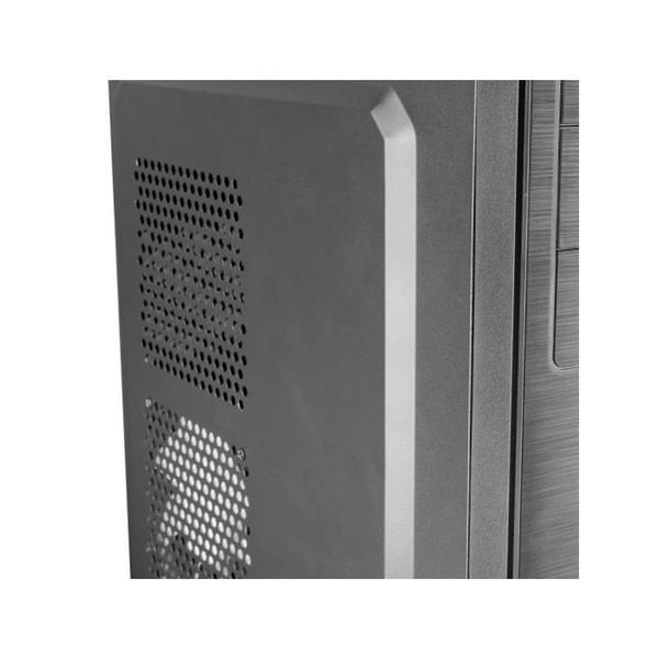 PC-kabinett ATX - Tacens - 2INITIOX - Polerat Aluminium - 120mm Fläkt - Svart