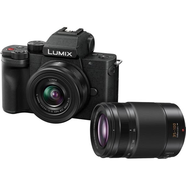 Kamera - PANASONIC - LUMIX G DC-G100D - 4K - Bluetooth 4.2 - OIS 18-55 mm objektiv
