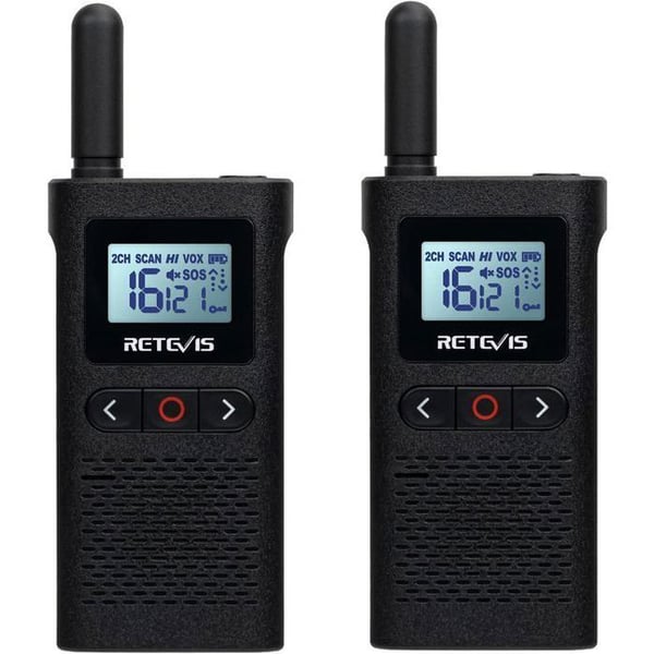 Retevis RB628 Mini Talkie Walkie PMR446 Uppladdningsbar 1500mAh, VOX, LCD Visning, Lätt, Professionella Talkies Walkies för Camping
