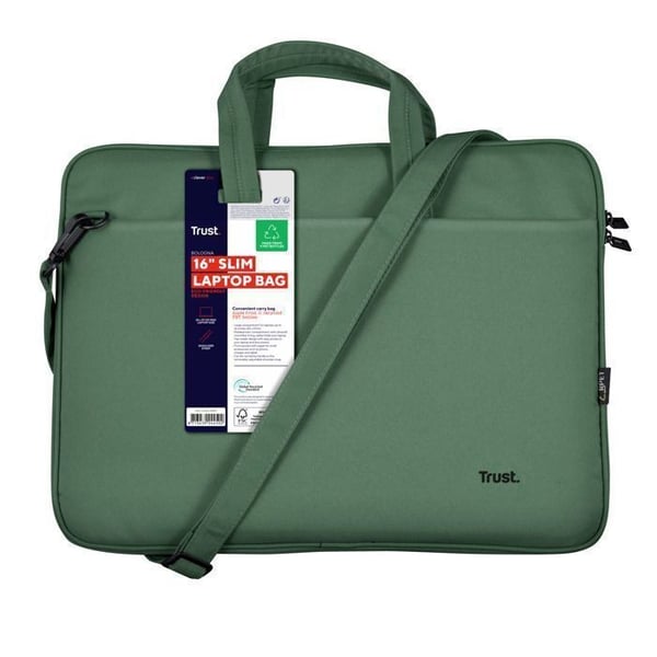 Slim 16 tum Laptopväska - TRUST - Bologna - Miljöansvarig - Vadderat skydd - Arbete & Mobilitet
