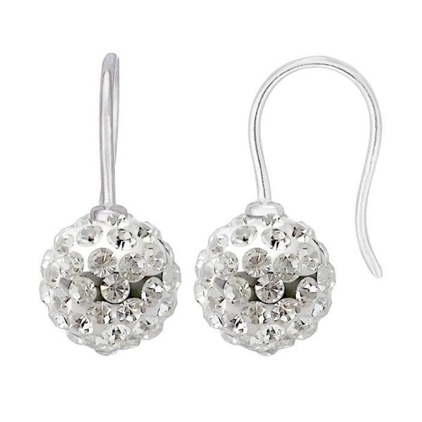Örhängen - LOVA LOLA VAN DER KEEN - 925 Sterling Silver - Vita kristaller - Kroksystem - 8 mm