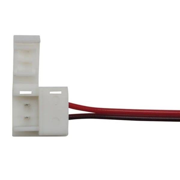 Kabel med push-kontakter för flexibel LED-remsa - 8 mm - 1 färg