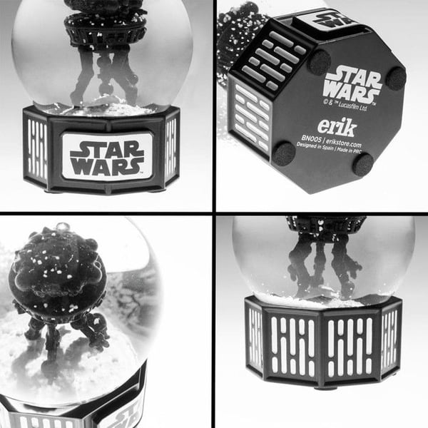 Dekorationsobjekt - GRUPO ERIK - STAR WARS snöglob - Harts och glas - Diameter 8 cm
