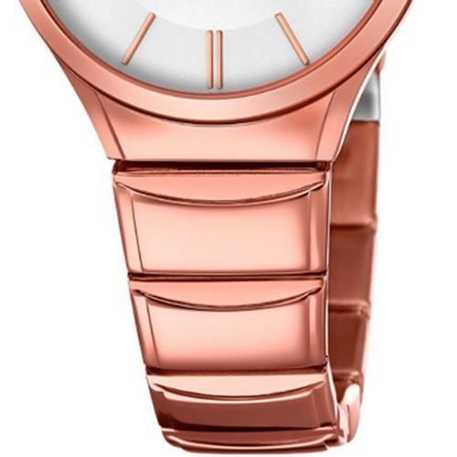 Kvinnoarmbandsur - Lotus - Minimalistisk - Kvarts - Rostfritt stål - Rosé UL18490/1
