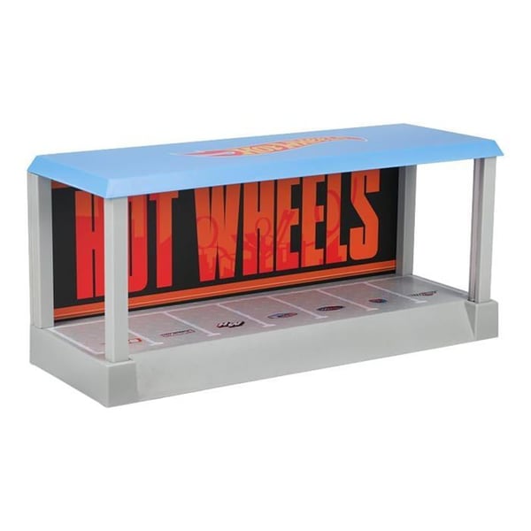 Garage og lysende vitrine - PALADONE - Hot Wheels - 7 biler - Voksen - Unisex
