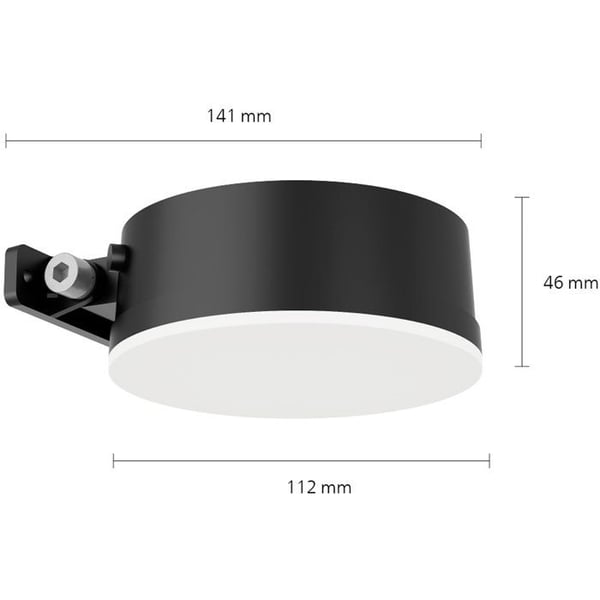 Vägglampa - PHILIPS - Vynce - Rund solenergi - Svart