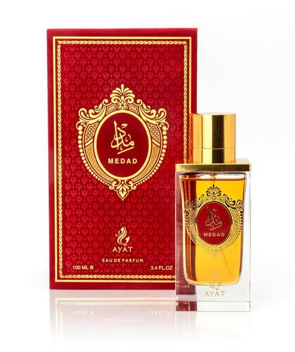 Eau de Parfum MEDAD 100 ml från Ayat Perfumes - Unisex - Persika, Apelsinblomma, Kanel, Jasmin, Kanel, Vanilj, Amberträ