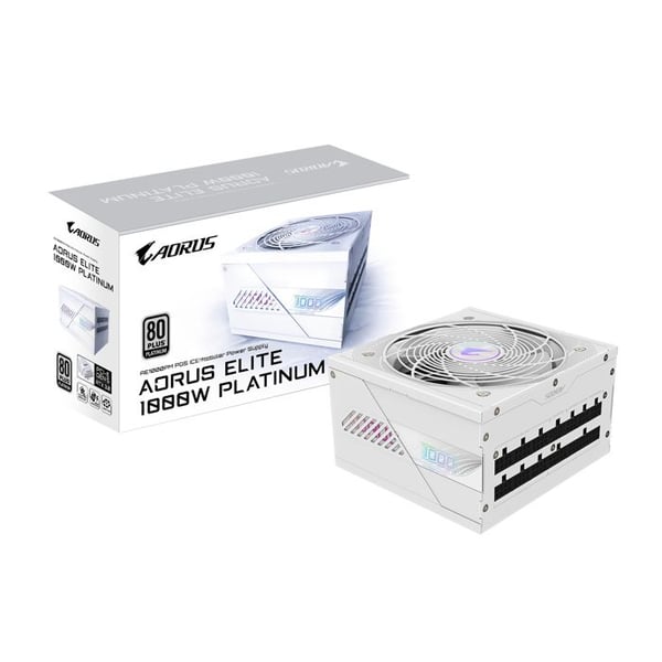Strömförsörjning - GIGABYTE - AORUS Elite P1000W - 1000W - 80 PLUS Platinum - Modulär