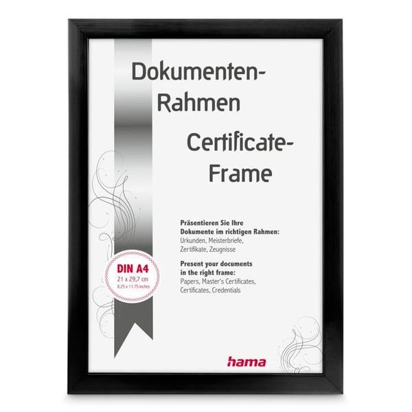 Plastram - Ljus - Svart - 21 x 29,7 cm - Vägghängning - Nutida