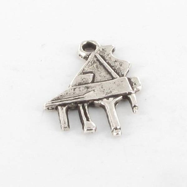 MégaCréa - Pianokrok i metall 19mm Silver 10 stycken