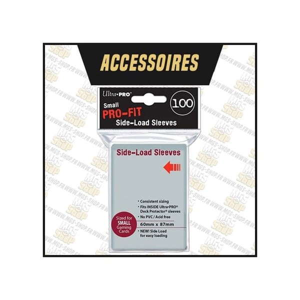 Ultra Pro - Fodral Format JAP - Pro-fit - Sidoladdning Transparent - Liten (x100)