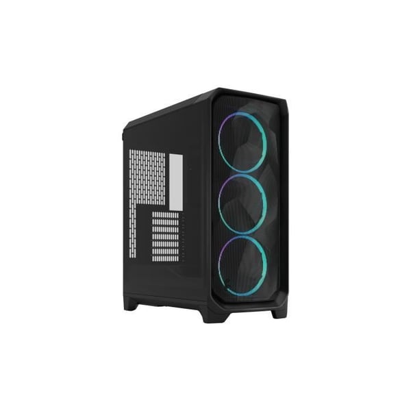 Datorkapsling - FRACTAL DESIGN - Meshify 3 RGB - E-ATX (277 mm) - 3 fläktar - USB Typ C med 20 Gbps - Svart