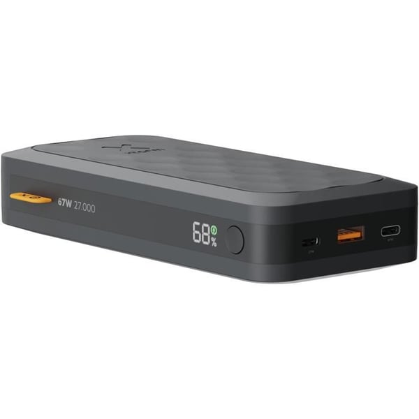 Xtorm Fuel Series 5 Powerbank 67W 27 000 mAh, 2X USB-C PD/1x USB-A, LED-display, Laptop-laddning, Kompatibel med