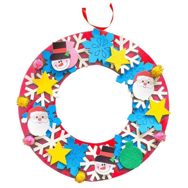 MégaCréa DIY - Julkrans i kit av skumgummi 35 cm