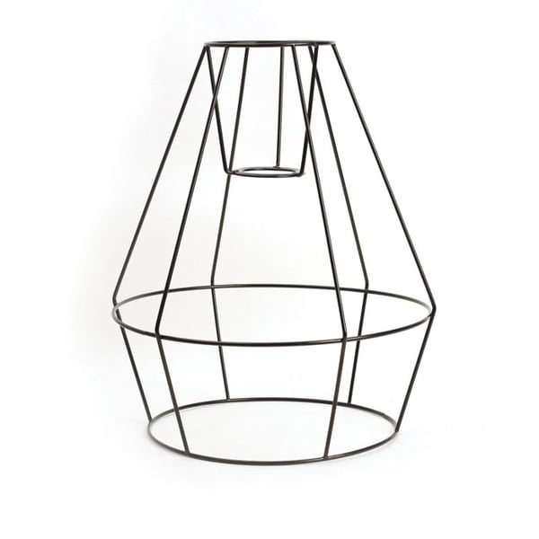 Graine Créative - Svart verkstadsstil lampskärm