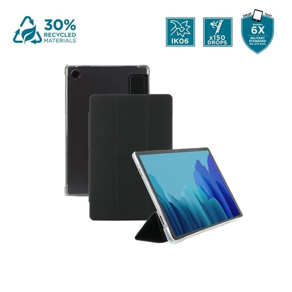 Skyddsfodral för Samsung Galaxy Tab A9+ 11'' - Stötsäkert Transparent/Svart Etui med Stylusfack - MOBILIS