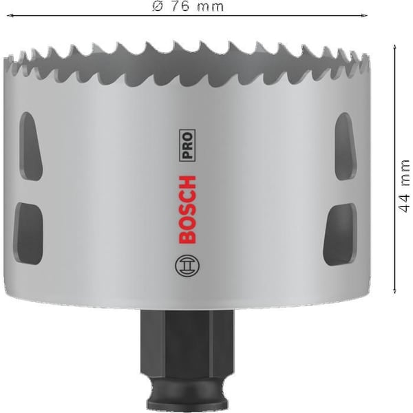 Multimaterial borrkrona - BOSCH - 2608594402 - 76 mm - HSS med 8% kobolt - Power Change Plus