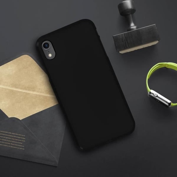 Telefonfodral - Apple - iPhone XR - Mjuk silikongel - Matt effekt - Glänsande kanter