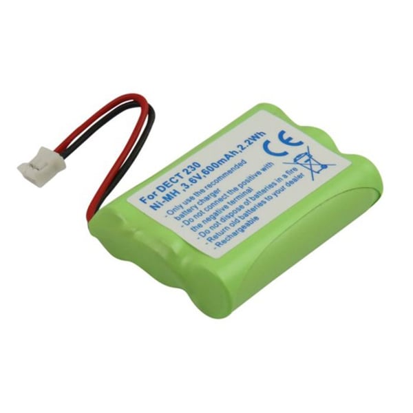 Batteri - AVIZAR - Alcatel Altiset S / Pro I / OneTouch Class - NiMH 3.6V - 600mAh - Grön