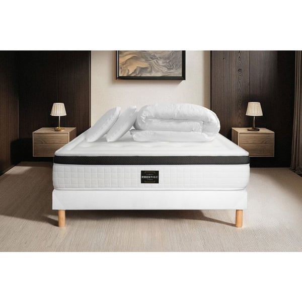 Pack Privilège 140 x 190 cm sänggavel Kit Vit