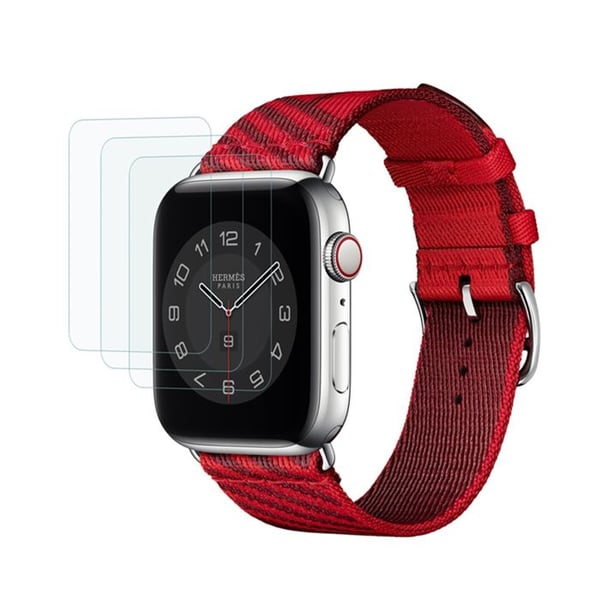 Pack med 3 härdade glas för Apple Watch 45mm, reptåligt, transparent