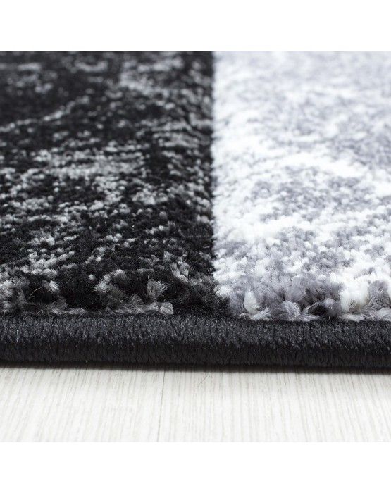 Tapis - Ayyildiz - Hawaii - 3D modern - Svart - 200x290 cm - Rektangulär