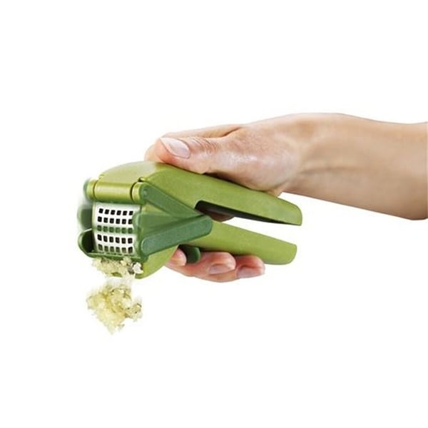 Pressa vitlök - Joseph Joseph - CleanForce - Inbyggt torkblad - Utan BPA - Grön