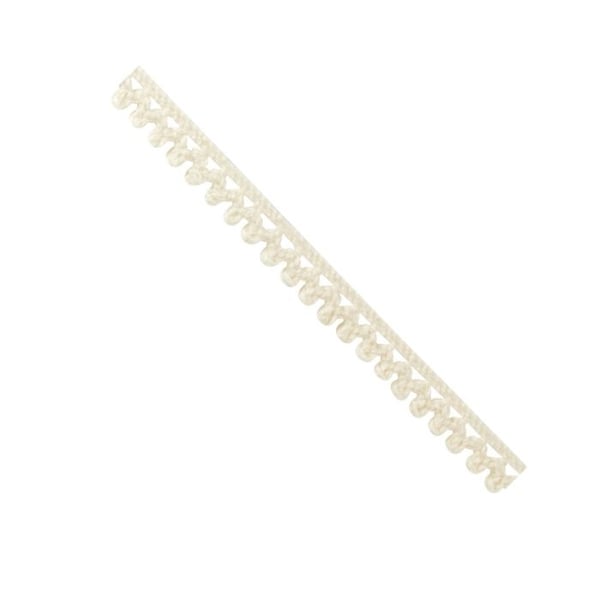 MégaCréa DIY - Spetsband i oblekt bomull med mini pompom 0,8 cm x 2 m