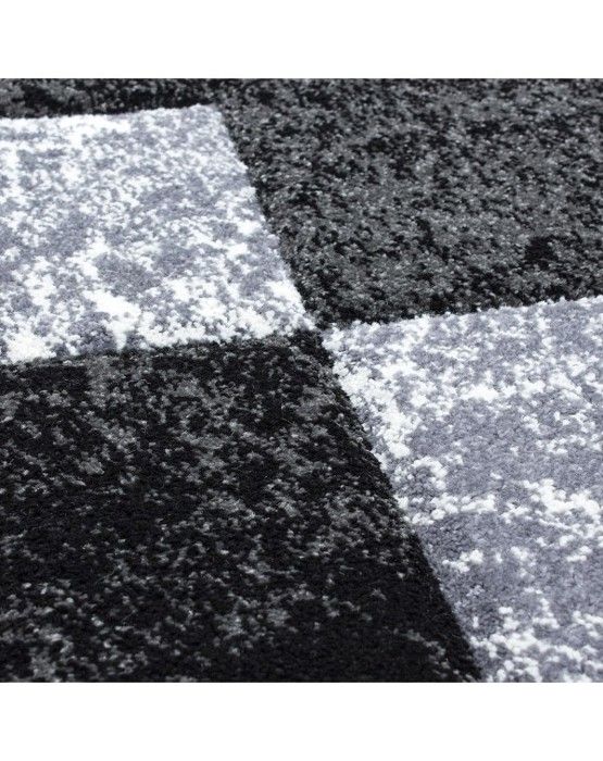 Tapis - Ayyildiz - Hawaii - 3D modern - Svart - 200x290 cm - Rektangulär