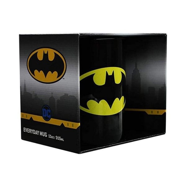 Mugg - BATMAN - Noir - Keramik - 0.315 L - Gul Logotyp