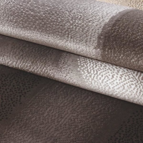 Matta - Modern - Vågor i skugga - Brunt Beige - 200x290 cm - Syntetisk