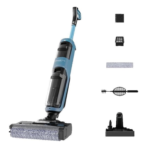 Rowenta X-Clean 2, Trådlös golvskurare, 2-i-1 rengöring, Självrengöring, GZ2271E0