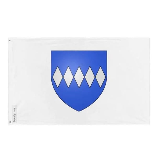 Senneterre Flagga – 64 x 96 cm – Hållbar Polyester – 2 Metallöglor – Inomhus / Utomhus – Pixelforma