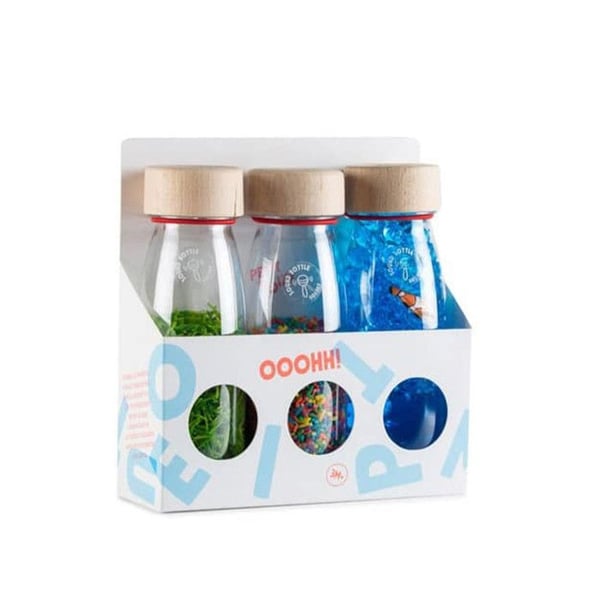 Petit Boum | Set med 3 sensoriska flaskor Eco - Grön - TU