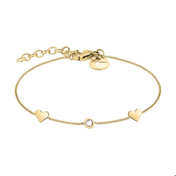 Armband - TAMARIS - TJ-0041-B-21 - Guldpläterad - Hjärtor - Ljust zirkon