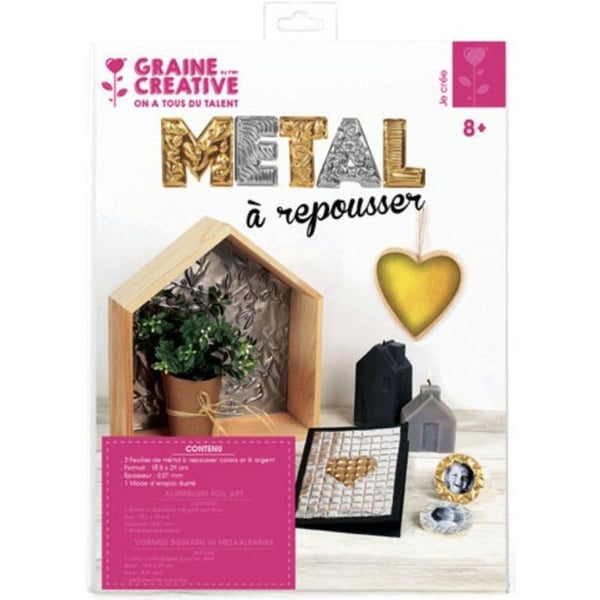 Graine Créative - Metall för gravyr och upphöjning Guld 3 ark 18,5x29 cm
