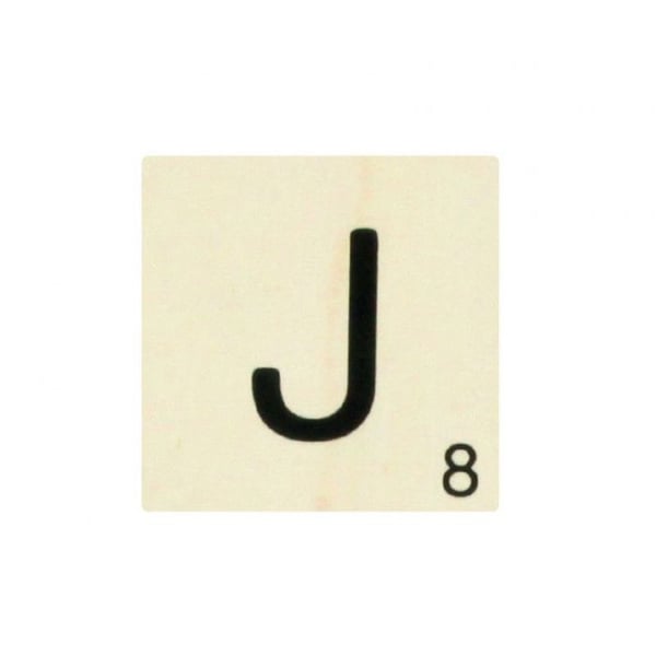 Dekorativt objekt - CTOP - J - 10 x 10 cm - Brun - Massivt trä