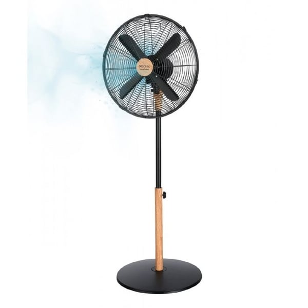 Cecotec Gulvventilator EnergySilence 600 Woodstyle, 50 W, Træfinish, Diameter 16", 4 Blade, 3 Hastigheder, Oscillation