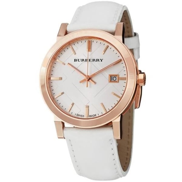 Klocka - Burberry - BU9012 - Analog - Kalvskinnsläder - Brun