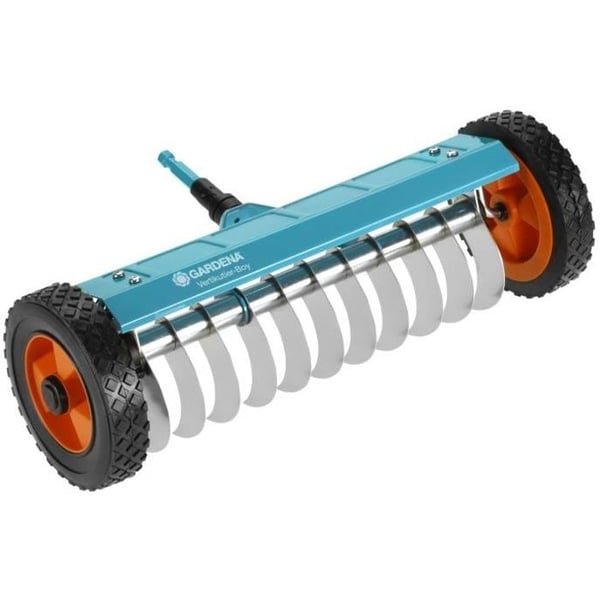 GARDENA Combisystem® Scarifier med hjul 32cm - Anti-tilltäppning av rostfria blad - Anti-skumning och smula - 25 års garanti (3395-20)
