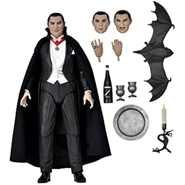 Figur - NECA - Ultimate Dracula - 17,8 cm - 3 utbytbara huvuden - Tillbehör ingår