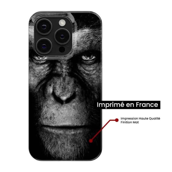 Tryckt silikonfodral som är kompatibelt med Samsung Galaxy S23 Monkey