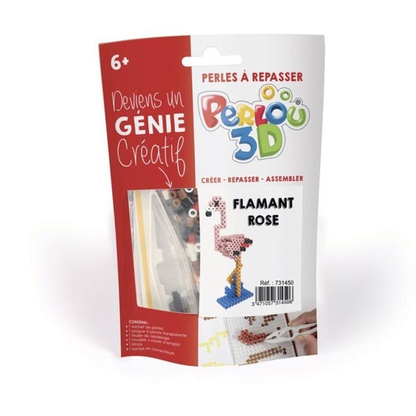 Leksak - KREATIVA FRÖ - Perlou 3D Rosa Flamingo - Barn - Blandat - Rosa - Från 3 år