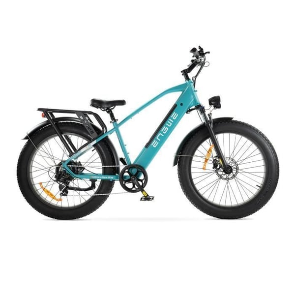 ENGWE E26 Fatbike Elektrisk – E-cykel – Hög Ram – 26 Tum – Motor 250W – 7 Växlar – Räckvidd 140 km – Blå