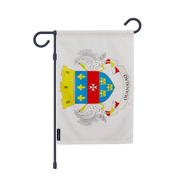 Trädgårdsflagga Saint-Barthélemy – 32 x 47.5 cm – Hållbar polyester – Vertikalt format – Utomhus – Pixelforma